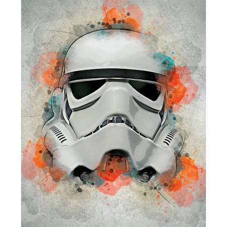 Tableau Stormtrooper Grey - BeMyWall