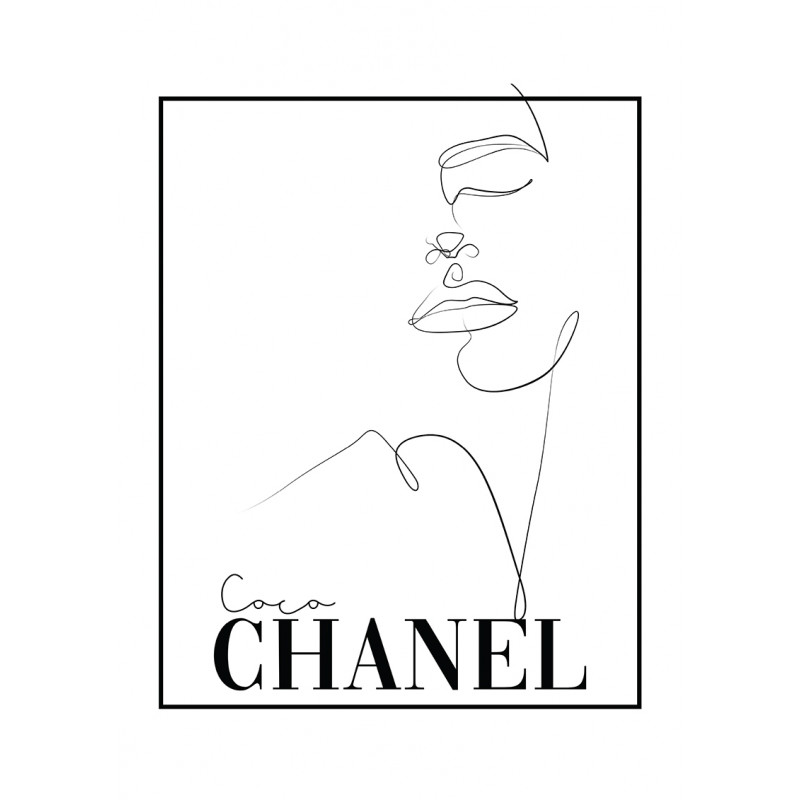 Tableau Chanel Noir et Blanc